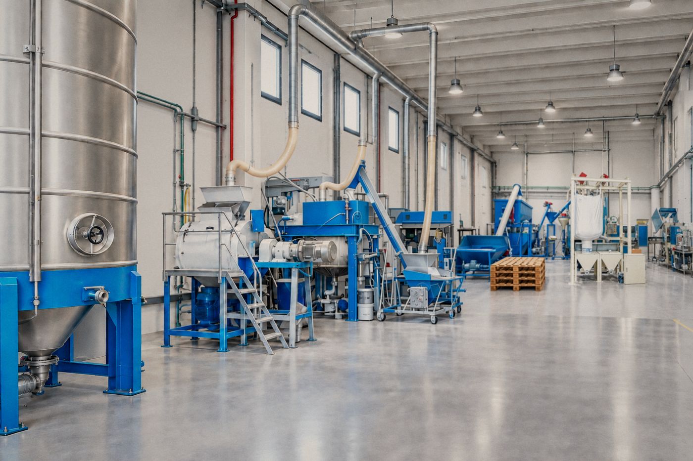 Reparto produzione Tilas: dispersori e mescolatori